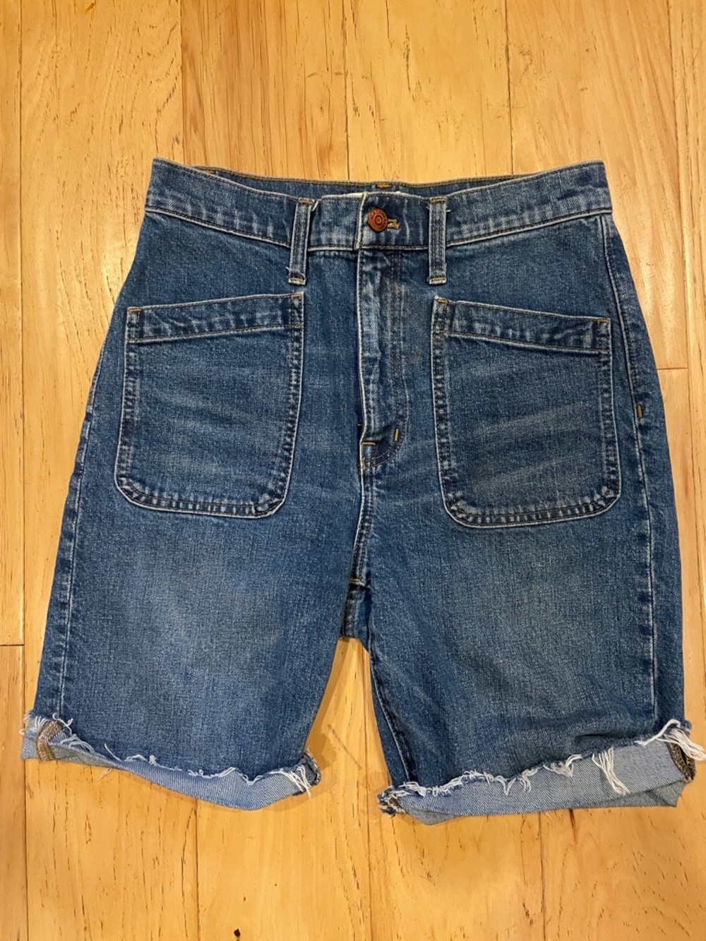 Madewell Classic Blue Denim Jean Shorts
